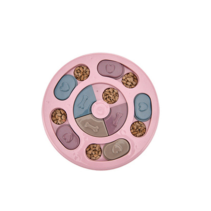 Dog Puzzle IQ Feeder Turntable – Slow Feeder & Anti-Choke Training Toy