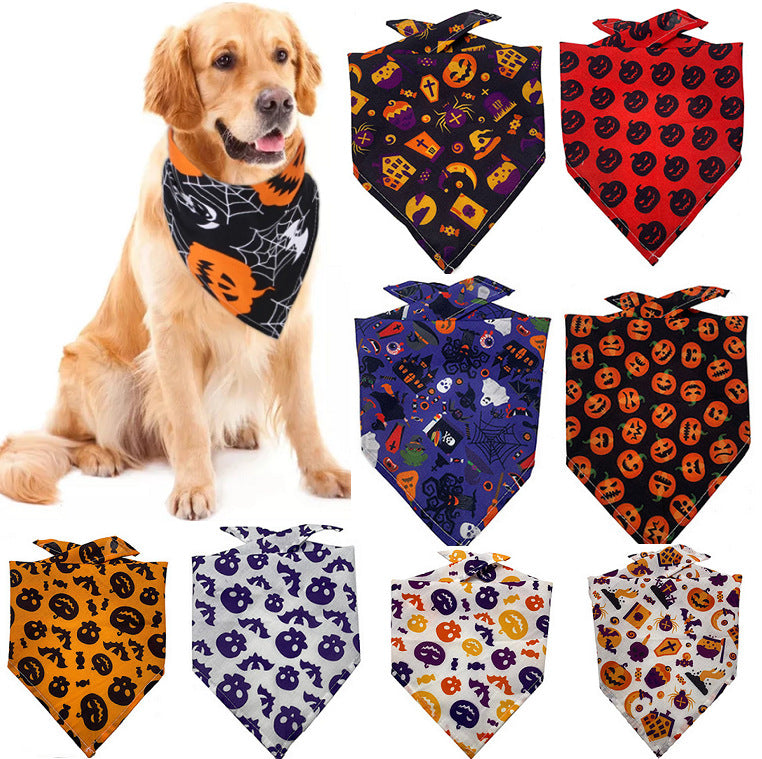 Pet Bandana Triangle Scarf – Cute Tie-Dye Drool Bib for Dogs & Cats