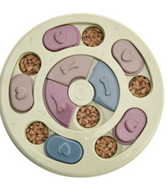 Dog Puzzle IQ Feeder Turntable – Slow Feeder & Anti-Choke Training Toy