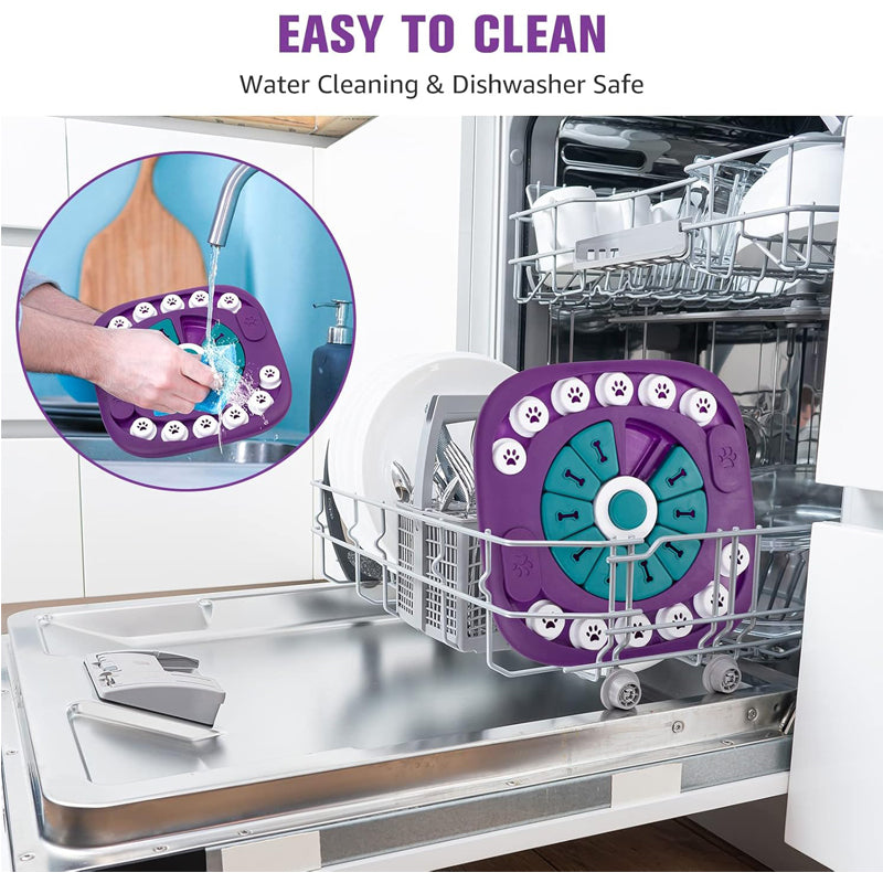 24-Hole Dog Puzzle Enrichment Toy – Interactive Treat Maze for Small, Medium & Large Dogs