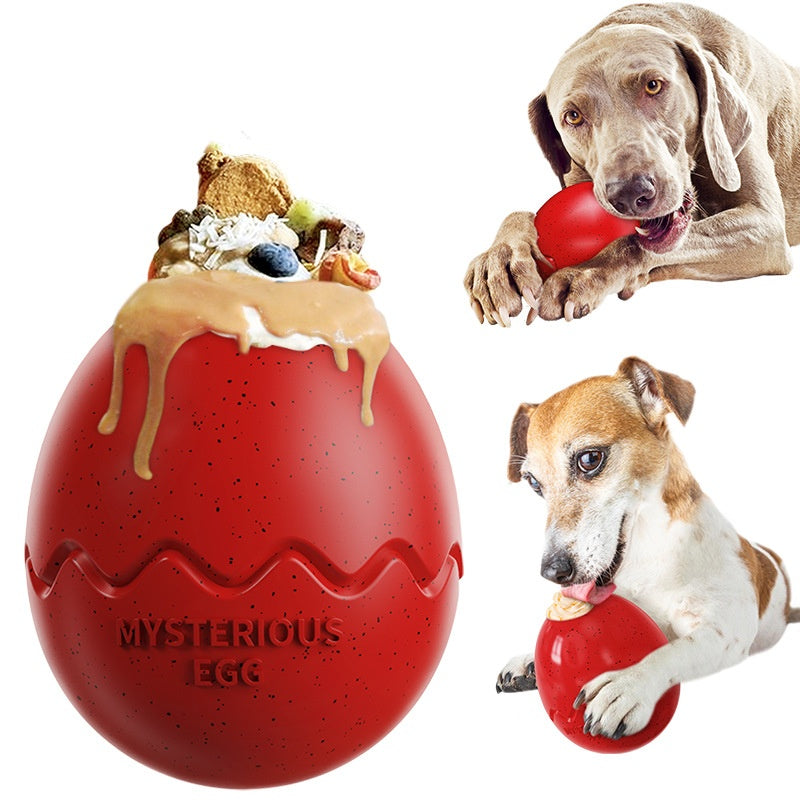 Dinosaur Egg Dog Toy – Bite-Resistant Slow Feeder & Treat Dispensing Chew Toy