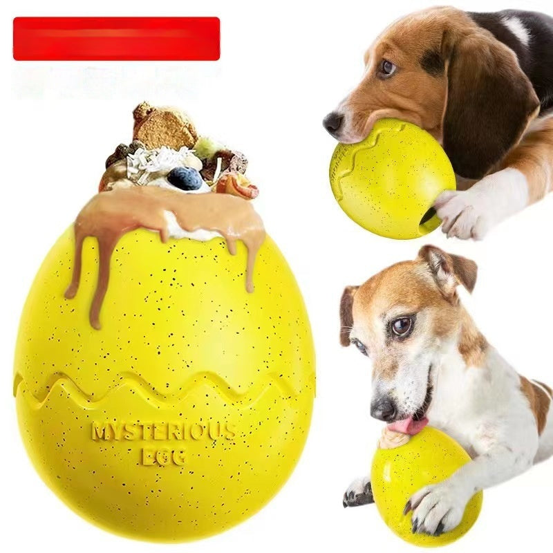 Dinosaur Egg Dog Toy – Bite-Resistant Slow Feeder & Treat Dispensing Chew Toy