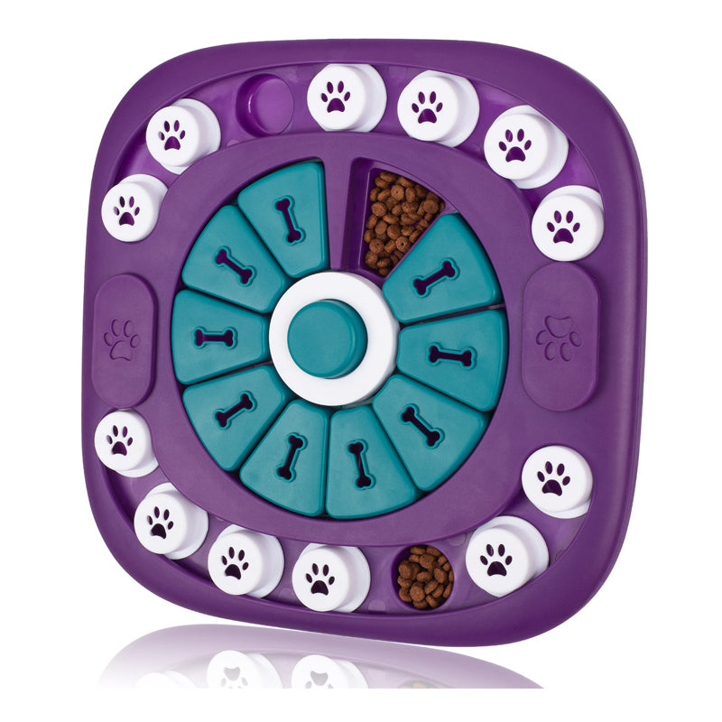 24-Hole Dog Puzzle Enrichment Toy – Interactive Treat Maze for Small, Medium & Large Dogs