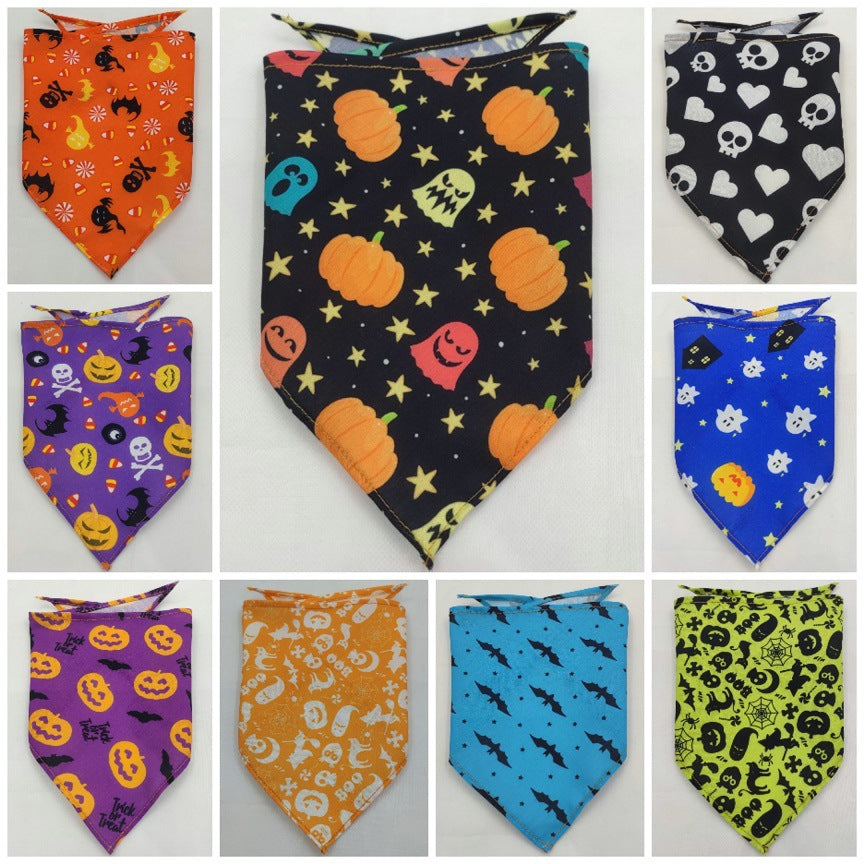 Pet Bandana Triangle Scarf – Cute Tie-Dye Drool Bib for Dogs & Cats