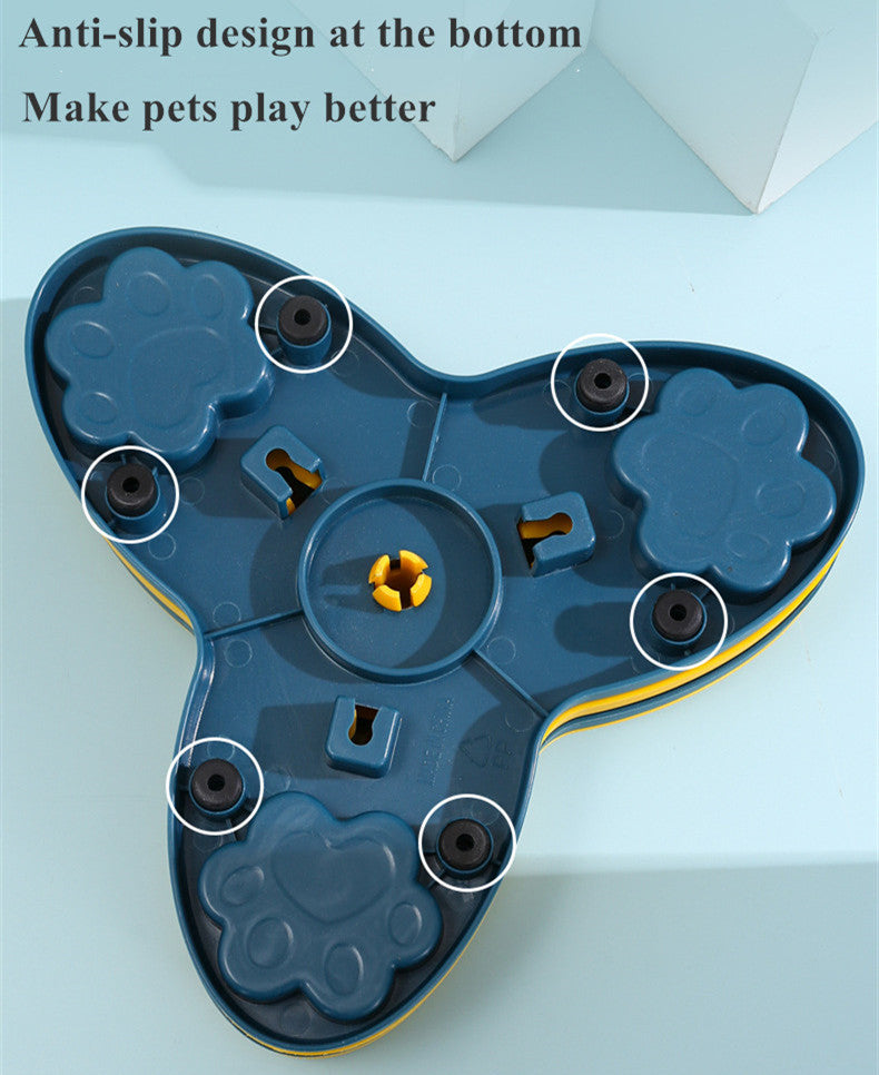 Spinning Carousel Dog Slow Feeder – Interactive IQ Puzzle Toy for Dogs