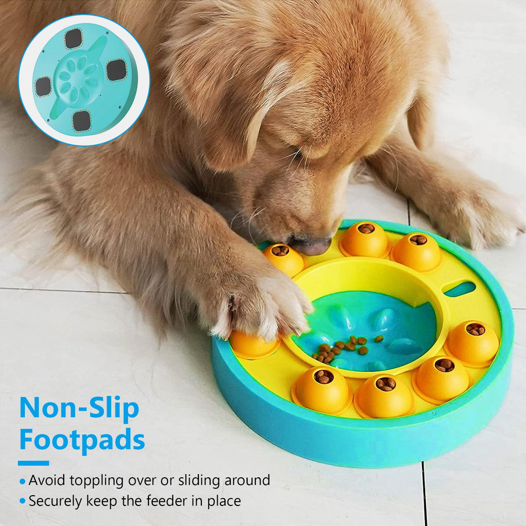 Dog Puzzle Slow Feeder Bowl – IQ Training & Mental Enrichment Toy for Dogs & Cats